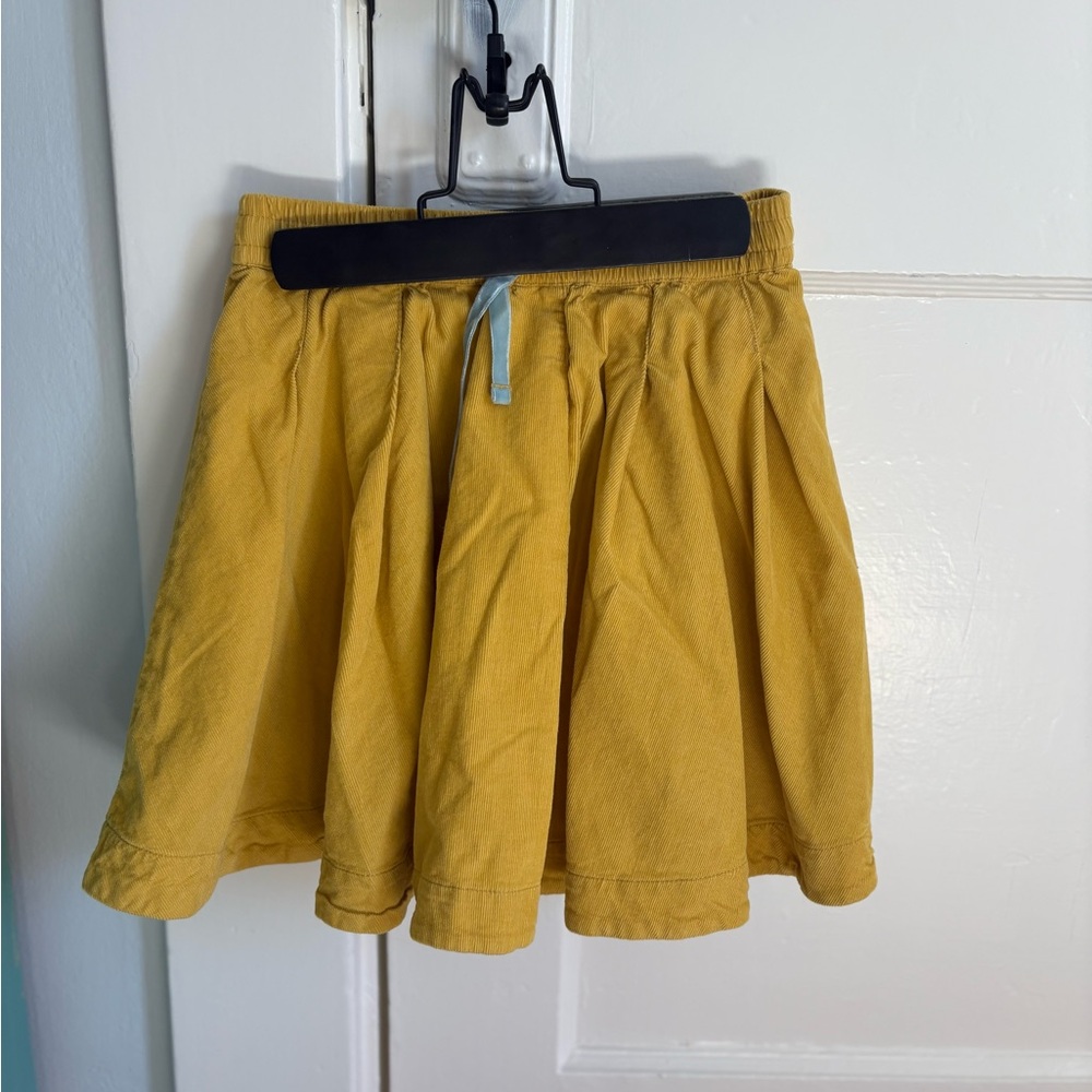Mini Boden Mustard Skater Skirt